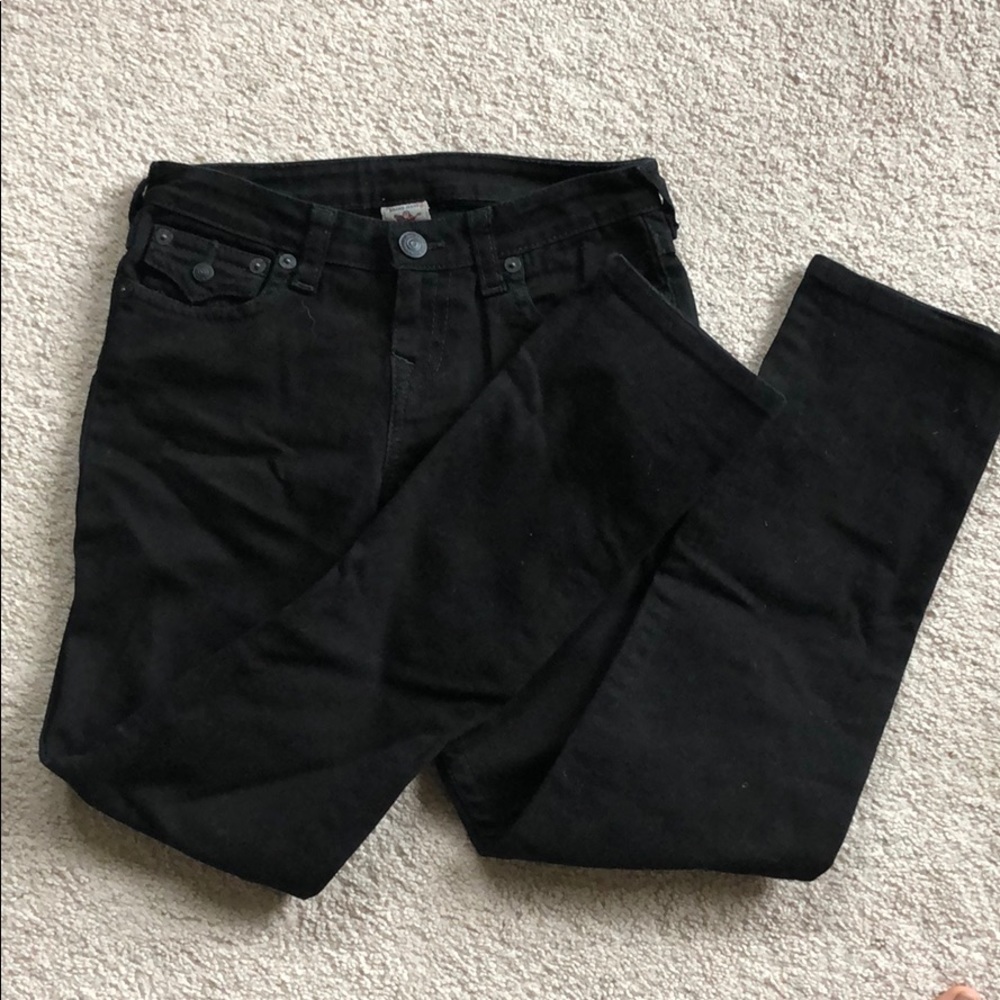 True Religion Straight black jeans